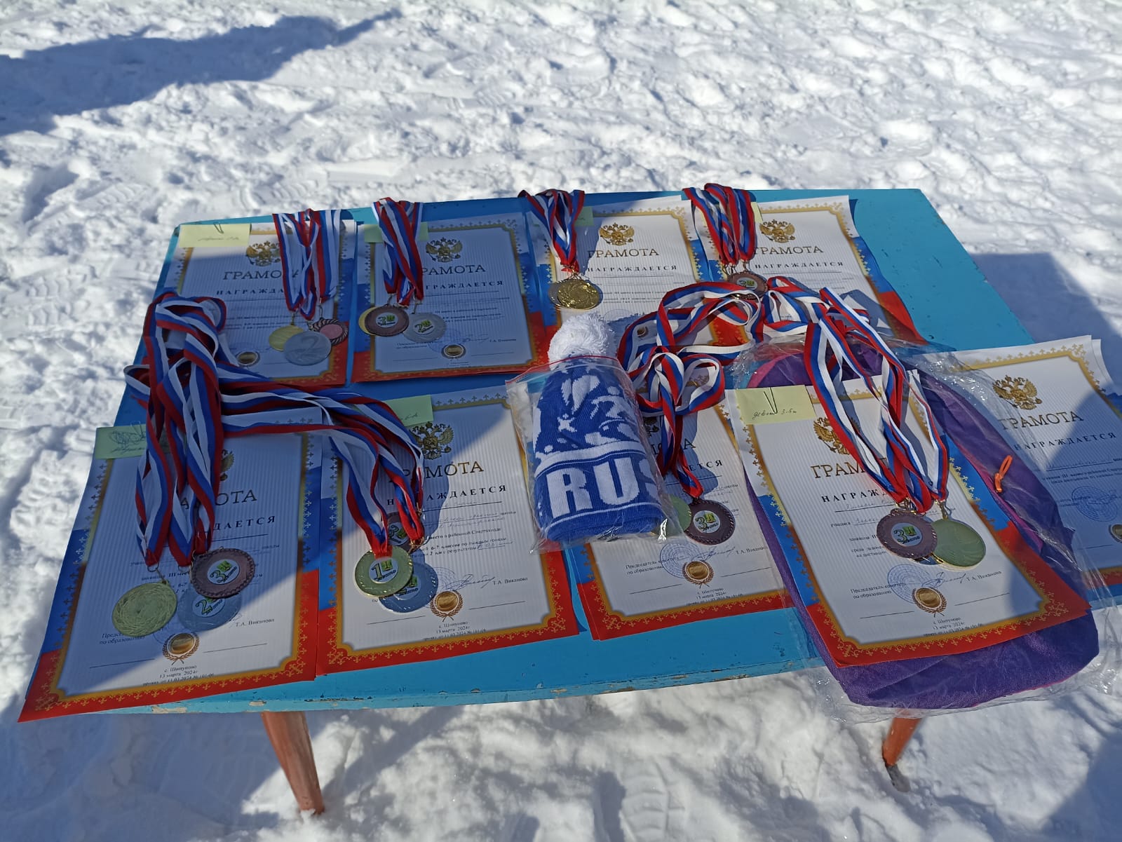 Состоялись  соревнования по лыжным гонкам среди школьников района.