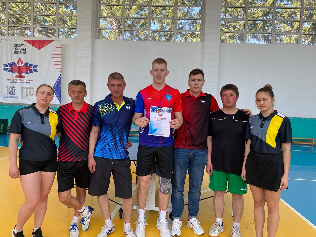 Отборочные старты XLIV летней олимпиады сельских спортсменов Алтайского края  по настольному теннису.
